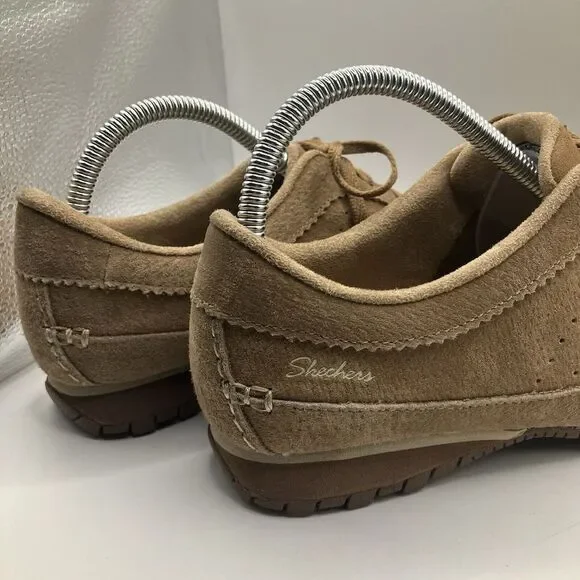 NEW SKECHERS Shoe 8.5 BIKER RELAX FIT CONTAINED Suede LaceUp Comfort Sneaker (K) - Picture 5 of 12